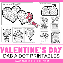 Load image into Gallery viewer, Valentine&#39;s Day Toddler Printable Bundle - FLASH SALE!
