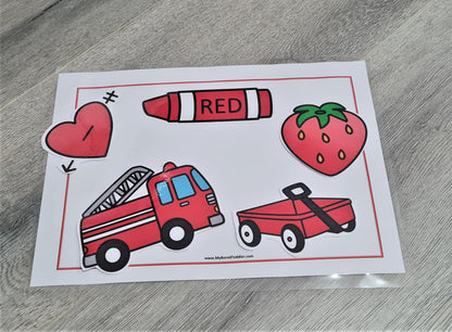 Color Matching and Sorting Cards  - FREE