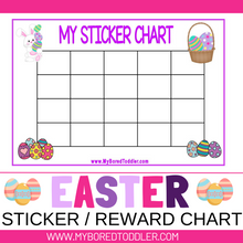 Load image into Gallery viewer, Easter Sticker Reward Chart (free)
