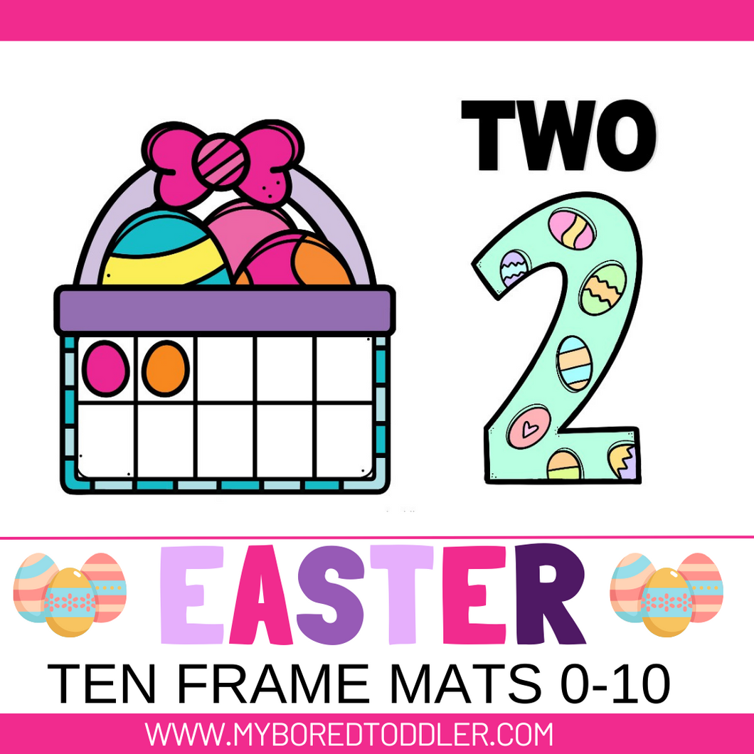 Easter Counting Ten Frame Cards (zero to ten)