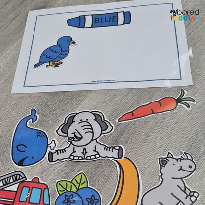 Color Matching and Sorting Cards  - FREE