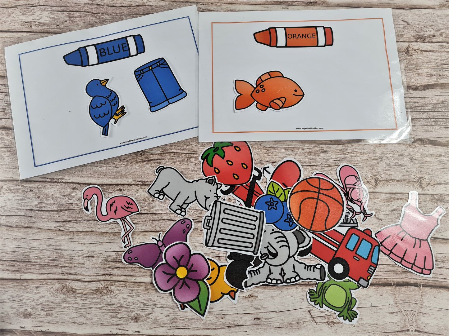 Color Matching and Sorting Cards  - FREE