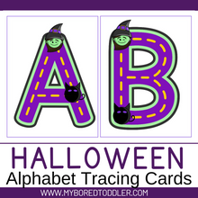 Load image into Gallery viewer, Halloween Alphabet Tracing Cards - Uppercase Large Size

