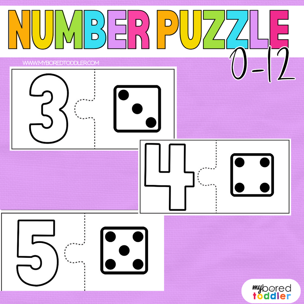 Number Puzzles - Dice 0-12