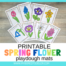 Load image into Gallery viewer, Spring Flower Playdough Mats
